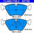 Set placute frana fata ATE 13.0460-7155.2