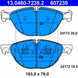 Set placute frana fata ATE 13.0460-7239.2
