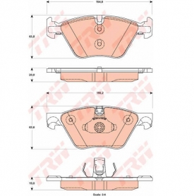 Placute frana TRW GDB1882