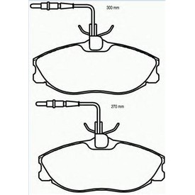 Set placute frana TEXTAR