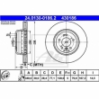 Set 2 discuri frana fata ATE 24.0130-0186.2