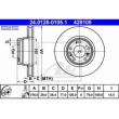 Set 2 discuri frana fata ATE 24.0128-0105.1