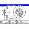 Set 2 discuri frana spate ATE 24.0124-0214.1