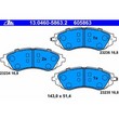 Set placute frana fata ATE 13.0460-5863.2