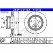 Set 2 discuri frana spate ATE 24.0119-0112.1