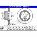 Set 2 discuri frana spate ATE 24.0119-0112.1