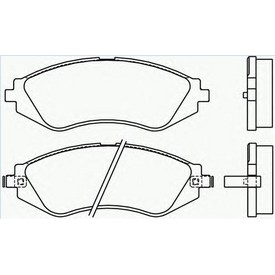 Set placute frana TEXTAR