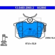 Set placute frana spate ATE 13.0460-2860.2