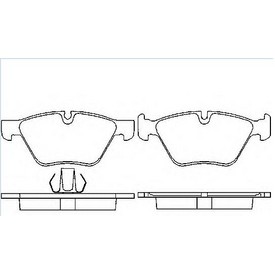 Set placute frana TEXTAR