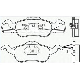 Set placute frana TEXTAR