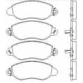 Set placute frana TEXTAR