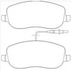 Set placute frana TEXTAR