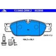 Set placute frana fata ATE 13.0460-2898.2