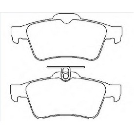 Set placute frana TEXTAR