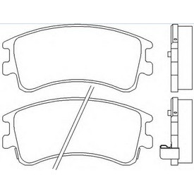 Set placute frana TEXTAR