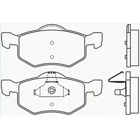 Set placute frana TEXTAR